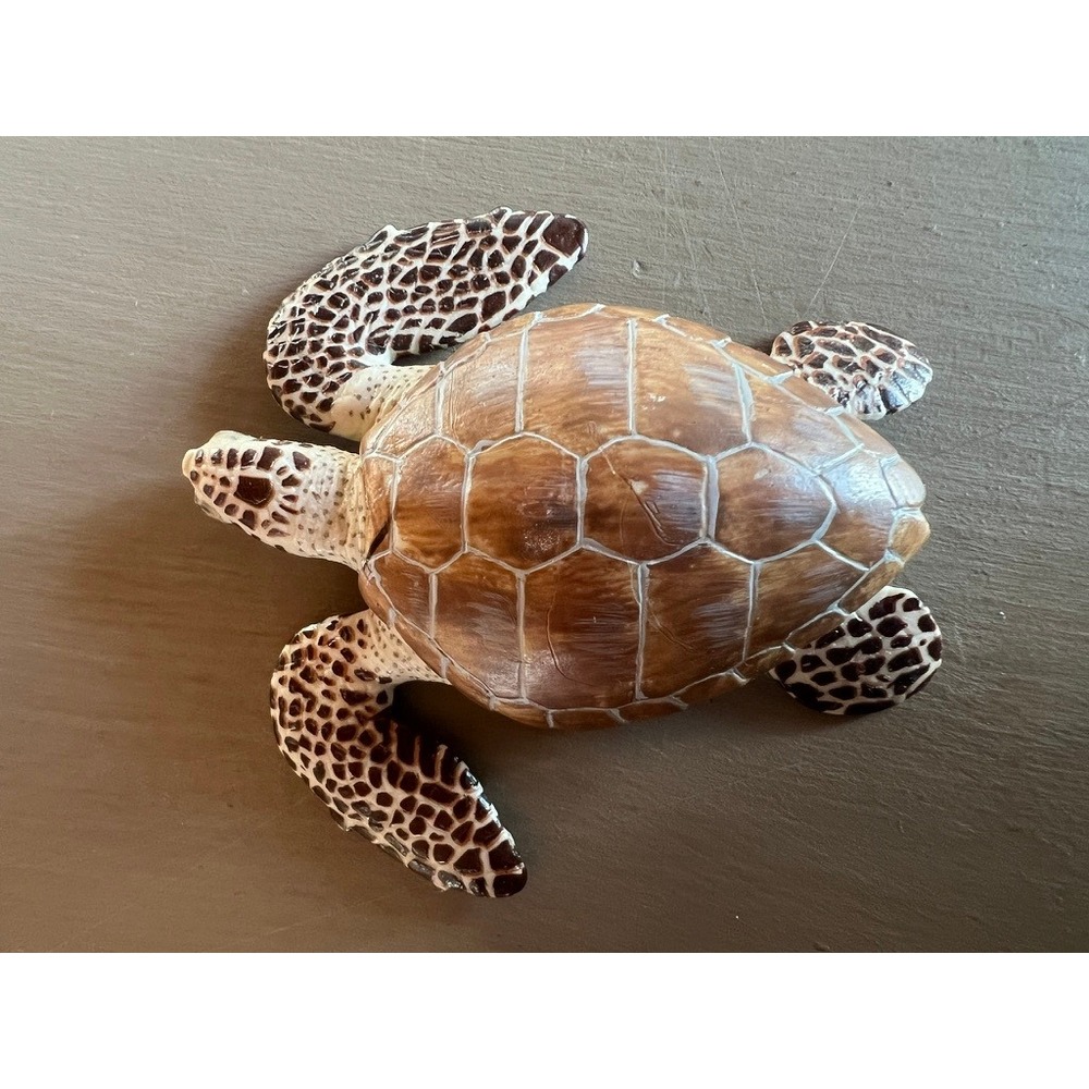 Papo Loggerhead Sea Turtle Figurine 5.5" Brown Realistic Toy 2209